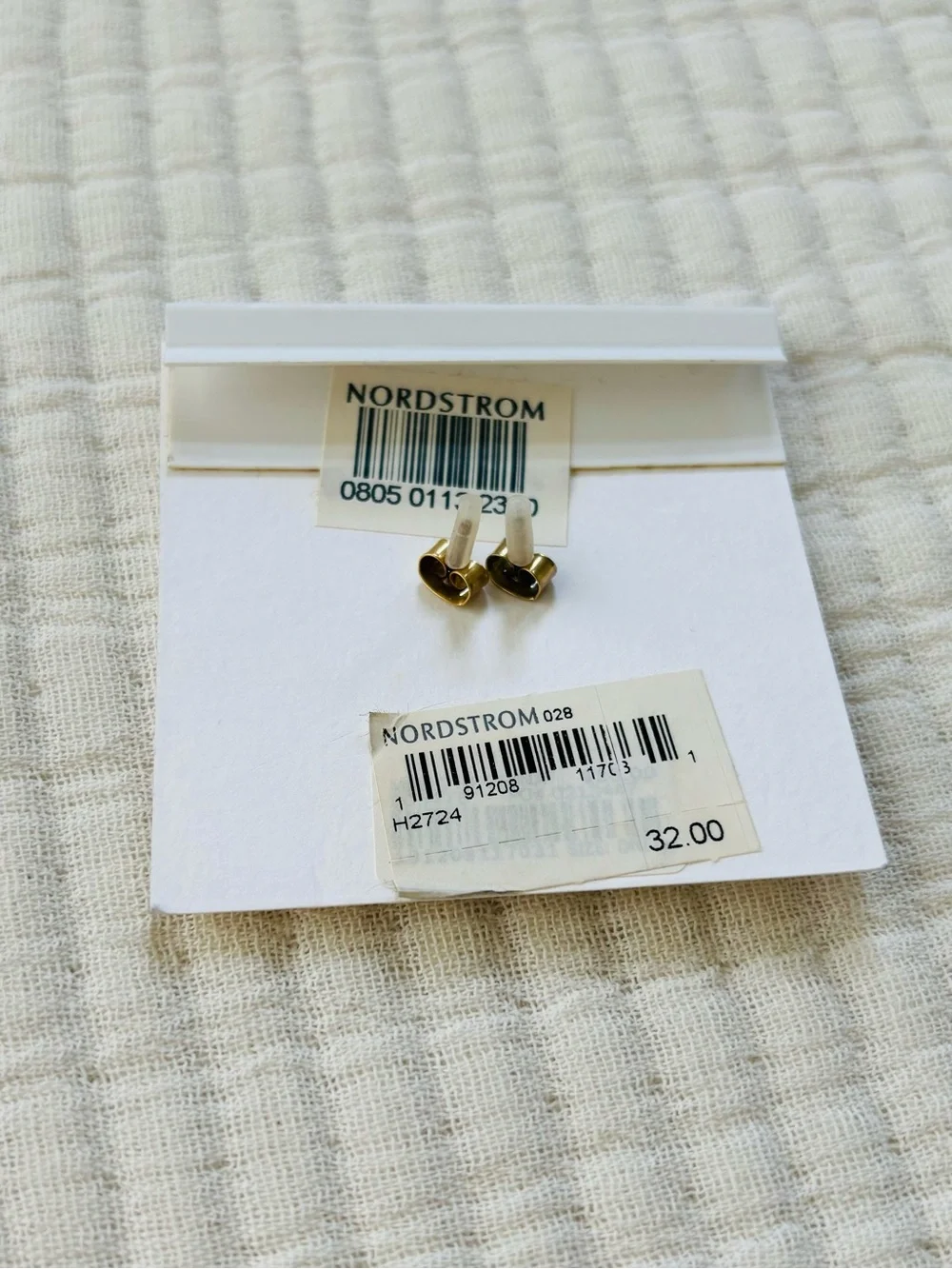 Madewell Heart Breaker Earrings Sterling Silver Posts in Brushed Gold NWT